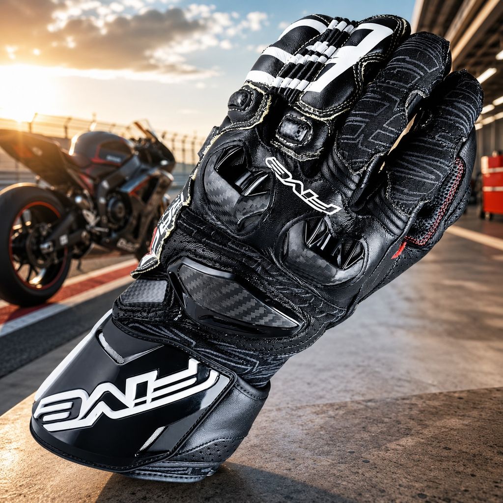 Five RFX Race Gloves - Black