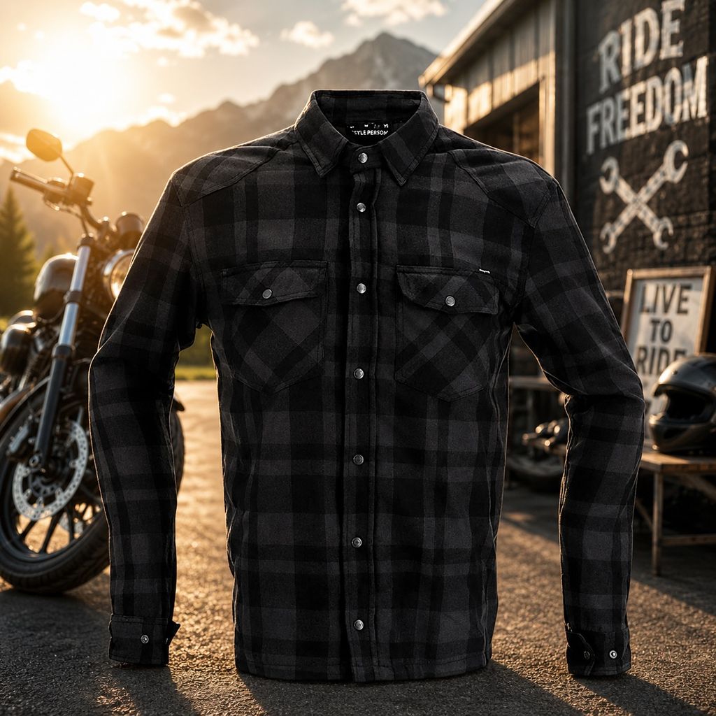 Richa Forest Summer Protective Overshirt (Black-Gray)